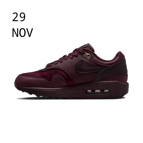Nike Air Max 1 87 Burgundy Crush &#8211; AVAILABLE NOW