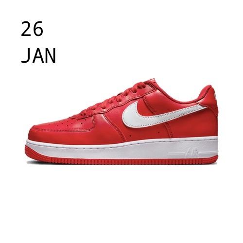 Nike Air Force 1 Low Cotm University Red &#8211; AVAILABLE NOW