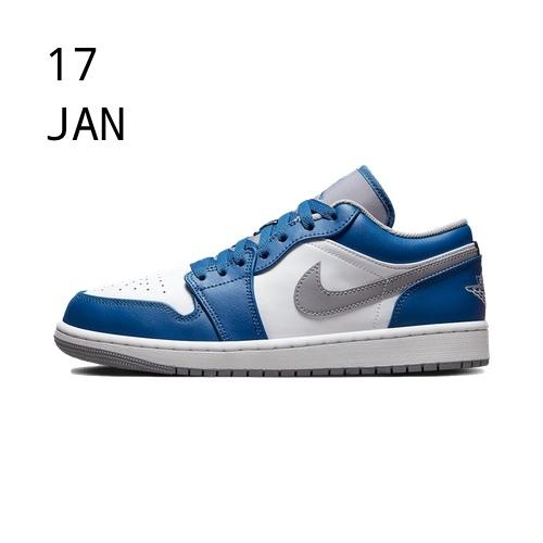 Nike Air Jordan 1 Low True Blue – available now