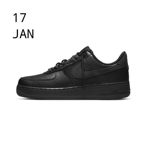 Nike x Slam Jam Air Force 1 Low Black – available now
