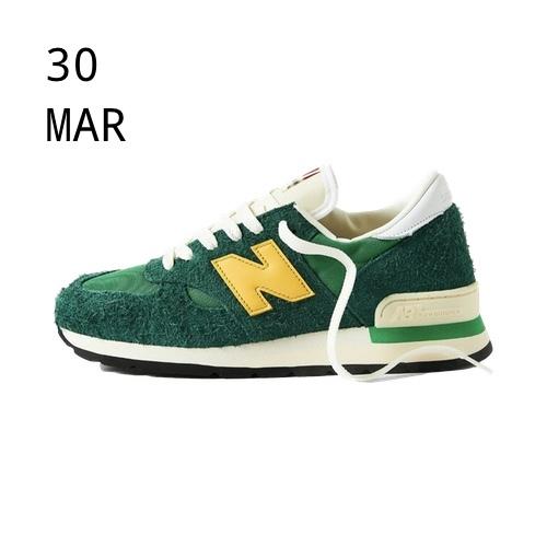 New Balance 990v1 Made In USA Green Gold &#8211; AVAILABLE NOW