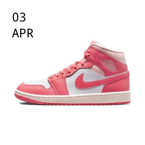 Nike Air Jordan 1 Mid Strawberries and Cream &#8211; AVAILABLE NOW