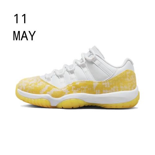 Nike Air Jordan 11 Low Yellow Snakeskin – available now