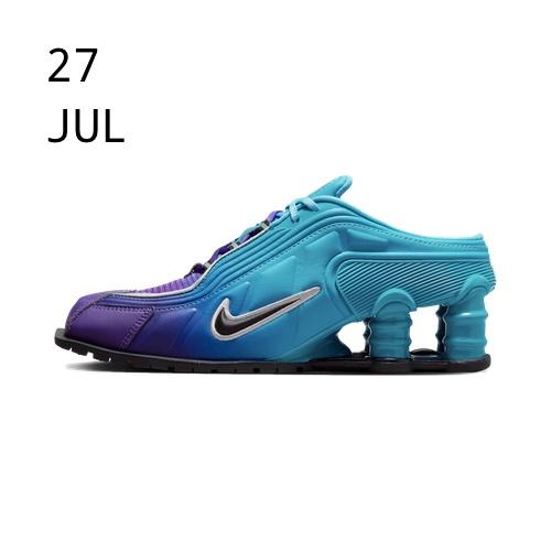Nike x Martine Rose Shox Mule MR 4 Scuba Blue – available now