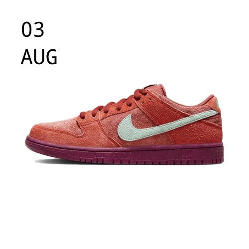 Nike SB Dunk Low Mystic Red – 3 AUG 2023